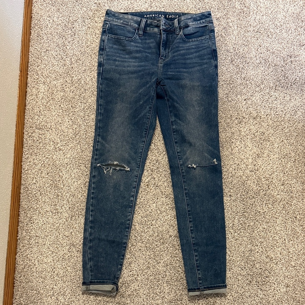 American Eagle Outfitters Blue Skinny Jeans